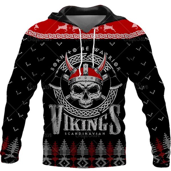 men's hoodies & sweatshirts viking tattoo halloween pullover christmas 3d printing hoodie 2021 cosplay outdoor fashion casual clothing, Black 
men's hoodies & sweatshirts viking tattoo halloween pullover christmas 3d printing hoodie 2021 cosplay outdoor fashion casual clothing, Black