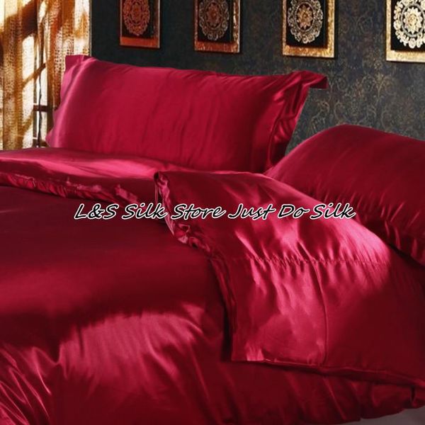 bedding sets silk 4pcs luxurious duvet cover wine red 100% mulberry dyed fabric king full twin ls2129
bedding sets silk 4pcs luxurious duvet cover wine red 100% mulberry dyed fabric king full twin ls2129