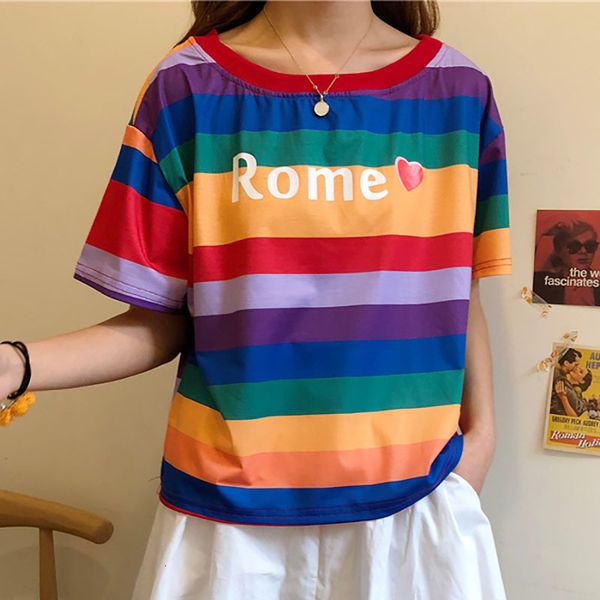 2021 new ulzzang raiow striped school t-shirt summer letter print sleeve short kpop streetwear korean shirt fpqu, White
2021 new ulzzang raiow striped school t-shirt summer letter print sleeve short kpop streetwear korean shirt fpqu, White
