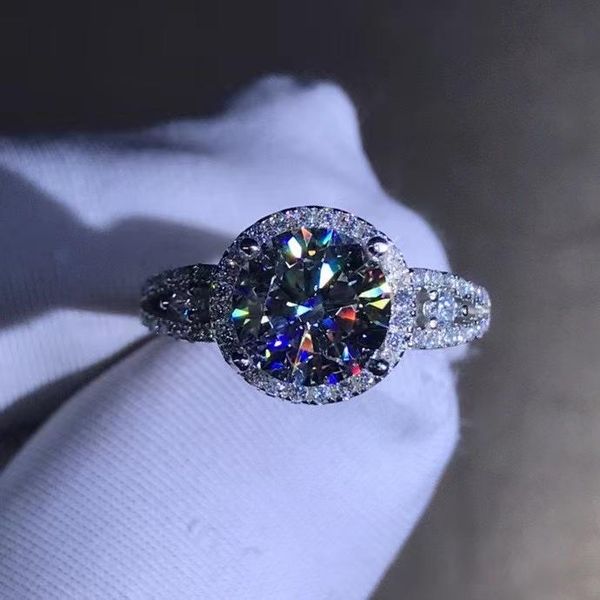 cluster rings s925 sterling silve ring main stone 2ct classic moissanite diamond passed test d color vvs1 women luxury jewelry gift, Golden;silver
cluster rings s925 sterling silve ring main stone 2ct classic moissanite diamond passed test d color vvs1 women luxury jewelry gift, Golden;silver