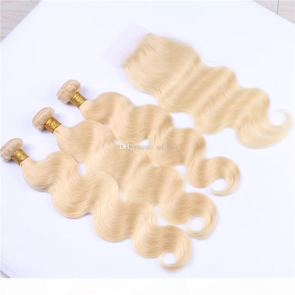 body wave blonde 613 hair weaves with lace closure 4pcs lot light blonde human hair 3 bundles with lace closure, Black
body wave blonde 613 hair weaves with lace closure 4pcs lot light blonde human hair 3 bundles with lace closure, Black