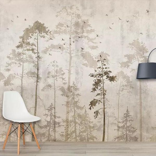 custom wall art painting retro nostalgic hand painted forest big tree birds large mural wallpaper living room bedroom kitchen 3d
custom wall art painting retro nostalgic hand painted forest big tree birds large mural wallpaper living room bedroom kitchen 3d