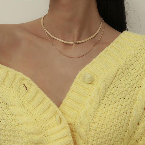 chains punk gold silver color snake chain double layer tassel choker necklace for women metal geometric statement necklaces collares
chains punk gold silver color snake chain double layer tassel choker necklace for women metal geometric statement necklaces collares