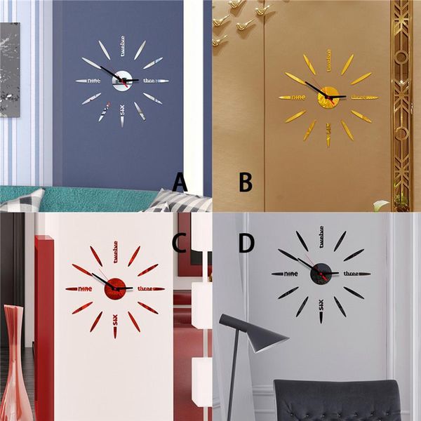 wall clocks 3d diy modern design clock acrylic mirror sticker home effect decoration watch &
wall clocks 3d diy modern design clock acrylic mirror sticker home effect decoration watch &