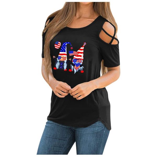 women's t-shirt women strapless tunic t_shirts casual flag printing shirts elegant patchwork short sleeve loose tee camisas de mujer, White
women's t-shirt women strapless tunic t_shirts casual flag printing shirts elegant patchwork short sleeve loose tee camisas de mujer, White