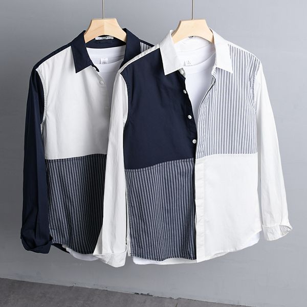 new 2021 novo estilo de manga longa retalhos puro algodo masculina marca moda confortvel casual camisas para homens primavera camisa ve7i, White
new 2021 novo estilo de manga longa retalhos puro algodo masculina marca moda confortvel casual camisas para homens primavera camisa ve7i, White