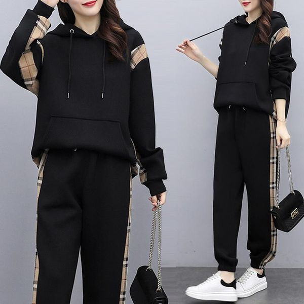 women's two piece pants 4xl large size ladies suit 2021 spring autumn hooded pullover coat wide leg loose fashion comfortable clothing, White
women's two piece pants 4xl large size ladies suit 2021 spring autumn hooded pullover coat wide leg loose fashion comfortable clothing, White