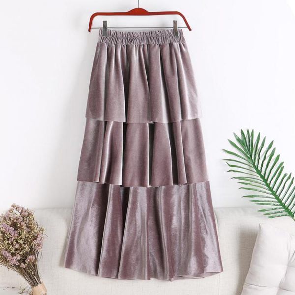 skirts autumn winter fashion women elastic high waisted ruffles velour skirt ,fall black purple wine red long velvet for woman
skirts autumn winter fashion women elastic high waisted ruffles velour skirt ,fall black purple wine red long velvet for woman