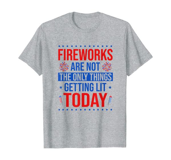 fireworks getting lit today funny 4th of july party t-shirt, White;black
fireworks getting lit today funny 4th of july party t-shirt, White;black