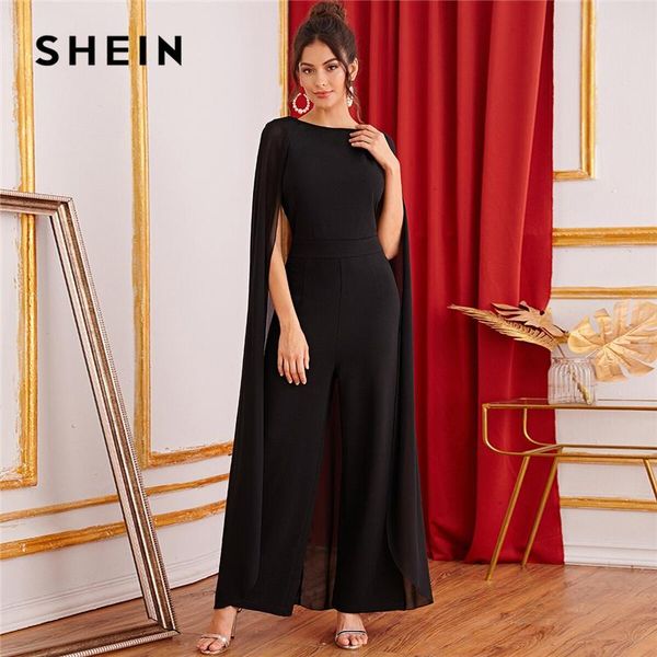 women's jumpsuits & rompers shein black keyhole back cape palazzo maxi jumpsuit women autumn sleeveless wide leg solid abaya party glam, Black;white
women's jumpsuits & rompers shein black keyhole back cape palazzo maxi jumpsuit women autumn sleeveless wide leg solid abaya party glam, Black;white