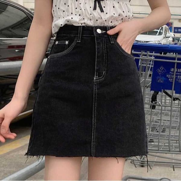 fashion skirts denim short women's summer 2021 korean leg essence a-line high waist hip, Black
fashion skirts denim short women's summer 2021 korean leg essence a-line high waist hip, Black