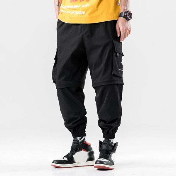 men's pants harem fashion black loose wear joggers men splicing disassemblable cargo man
men's pants harem fashion black loose wear joggers men splicing disassemblable cargo man