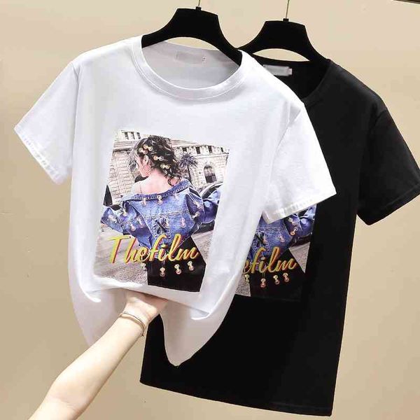 women's t-shirt s-2xl new summer t shirt women elasticity t-shirt woman clothes slim tshirt female short sleeve crop womens 43t4, White
women's t-shirt s-2xl new summer t shirt women elasticity t-shirt woman clothes slim tshirt female short sleeve crop womens 43t4, White