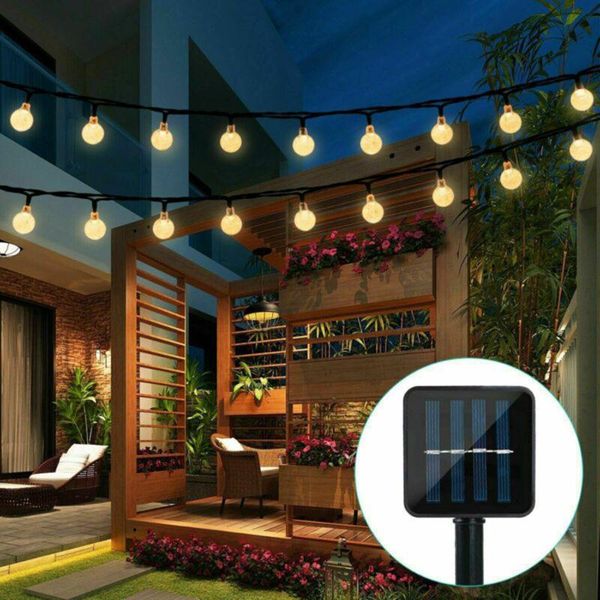 party decoration solar powered 30 crystal ball led string light garden path yard decor lamp outdoor waterproof warm white supplies 6.5m
party decoration solar powered 30 crystal ball led string light garden path yard decor lamp outdoor waterproof warm white supplies 6.5m