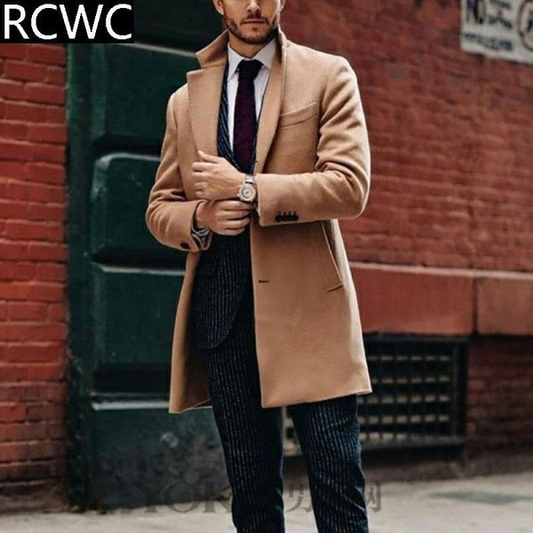 men's wool & blends woolen coat autumn winter mid-length loose casual tough guy cool style simple khaki double-sided trend, Black
men's wool & blends woolen coat autumn winter mid-length loose casual tough guy cool style simple khaki double-sided trend, Black