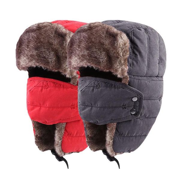 berets trend winter thermal bomber hats men women fashion embroidery ear protection face windproof ski cap velvet thicken couple hat, Blue;gray
berets trend winter thermal bomber hats men women fashion embroidery ear protection face windproof ski cap velvet thicken couple hat, Blue;gray