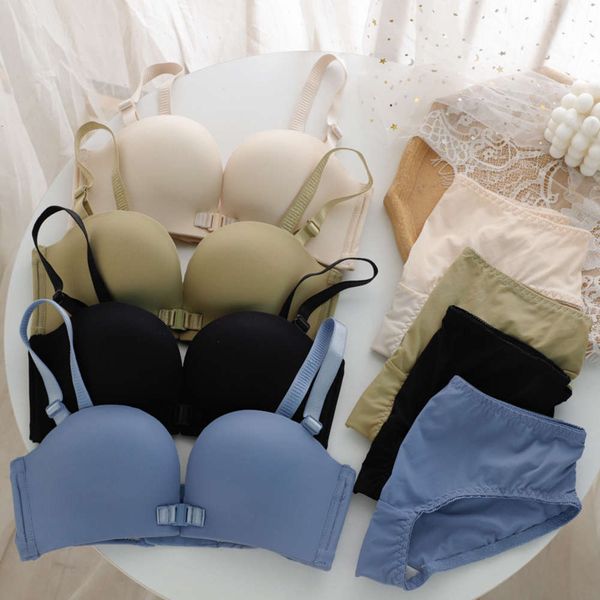 front button strapless anti slip underwear small chest gathered up collection accessory breast adjustable no steel ring bra suit, Red;black
front button strapless anti slip underwear small chest gathered up collection accessory breast adjustable no steel ring bra suit, Red;black