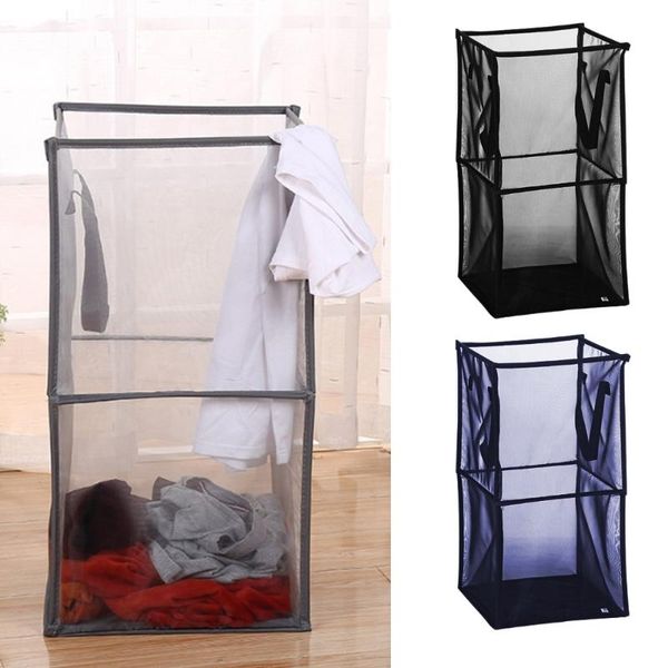 1/2layers portable square mesh laundry basket dirty clothes toys storage bin with handles home organizer sundries storage bucket
1/2layers portable square mesh laundry basket dirty clothes toys storage bin with handles home organizer sundries storage bucket