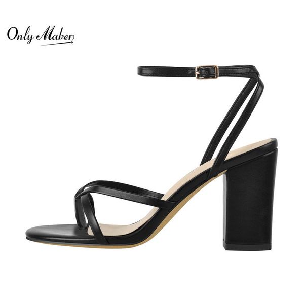 sandals onlymaker high heels sandal flip flops women matte black round open toe ankle buckle cross tie chunky
sandals onlymaker high heels sandal flip flops women matte black round open toe ankle buckle cross tie chunky