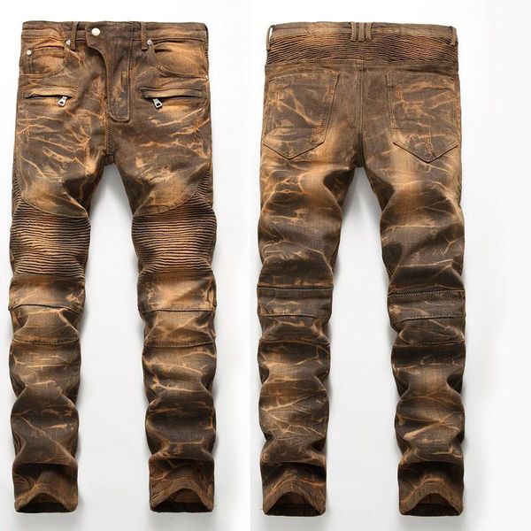 men's jeans 2021 denim design fashion trend brand high-end pants korean casual trousers, Blue
men's jeans 2021 denim design fashion trend brand high-end pants korean casual trousers, Blue