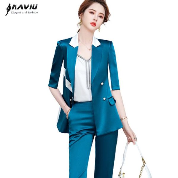 women's two piece pants high end suits women 2021 summer business temperament slim panelled formal blazer and office ladies fashion wor, White
women's two piece pants high end suits women 2021 summer business temperament slim panelled formal blazer and office ladies fashion wor, White