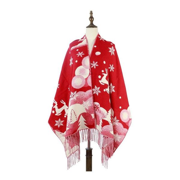 scarves christmas snowflake scarf deer double-sided thickened quality shawl 4 colors, Blue;gray
scarves christmas snowflake scarf deer double-sided thickened quality shawl 4 colors, Blue;gray