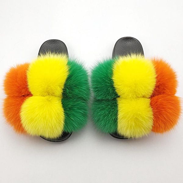 slippers wholesale luxury fluffy plush sandals women real colorful fur female beach casual flip flops girl's hairball slides, Black
slippers wholesale luxury fluffy plush sandals women real colorful fur female beach casual flip flops girl's hairball slides, Black