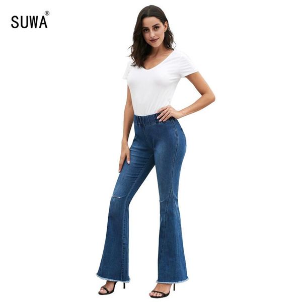 women's jeans high street fashion denim flare pants lady broken hole waist slim ripped, Blue
women's jeans high street fashion denim flare pants lady broken hole waist slim ripped, Blue