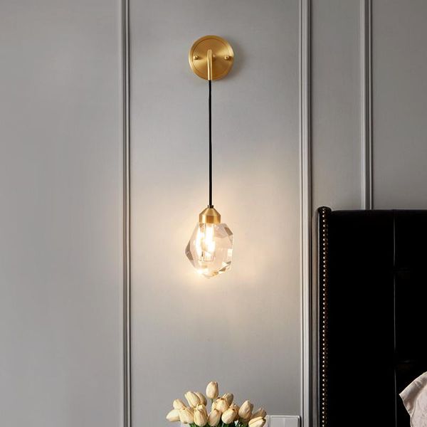 nordic led crystal wall lamp luxury copper sconce light for bedroom bedside living room corridor staircase indoor decor fixtures
nordic led crystal wall lamp luxury copper sconce light for bedroom bedside living room corridor staircase indoor decor fixtures