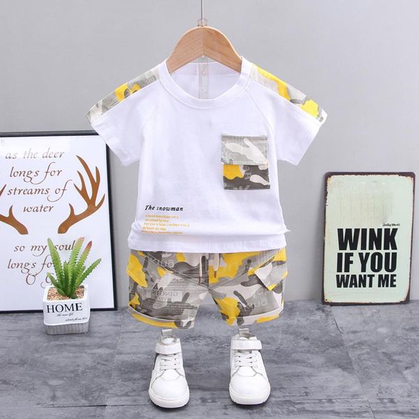 clothing sets fashion toddler baby boys cotton pocket t-shirt +camouflage shorts summer children's suit tracksuits boy clothes, White
clothing sets fashion toddler baby boys cotton pocket t-shirt +camouflage shorts summer children's suit tracksuits boy clothes, White