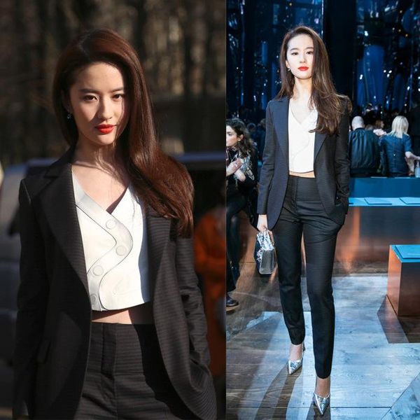 women's suits & blazers fashion slim blazer and cropped pant suit female office work wear star same style trouser women autumn, White;black
women's suits & blazers fashion slim blazer and cropped pant suit female office work wear star same style trouser women autumn, White;black
