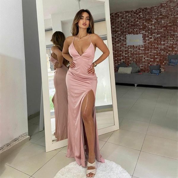 party dresses laxsesu spaghetti straps mermaid pink prom dress pleated long women criss cross back cocktail gowns 2021, White;black
party dresses laxsesu spaghetti straps mermaid pink prom dress pleated long women criss cross back cocktail gowns 2021, White;black