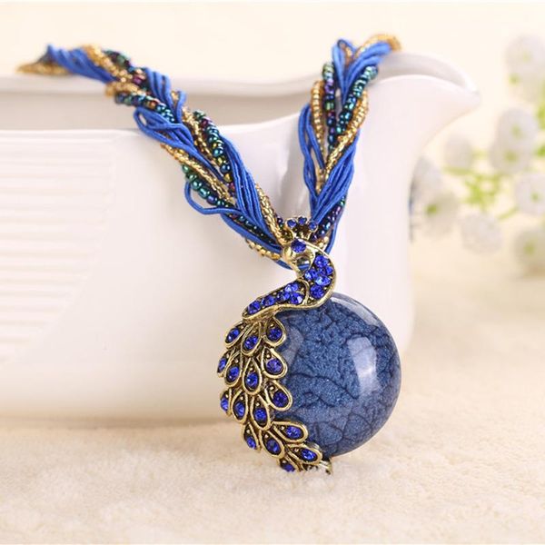 pendant necklaces 2021 retro bohemia necklace multilayer beads chain crystal peacock abstract design resin, Silver
pendant necklaces 2021 retro bohemia necklace multilayer beads chain crystal peacock abstract design resin, Silver