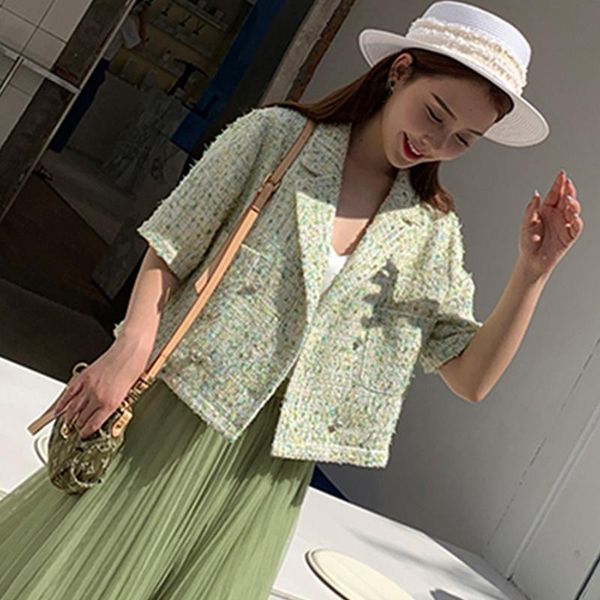 women's jackets jacket green tweed double-breasted spring/autumn /winter lapel short-sleeve business ladies one piece coat, Black;brown
women's jackets jacket green tweed double-breasted spring/autumn /winter lapel short-sleeve business ladies one piece coat, Black;brown