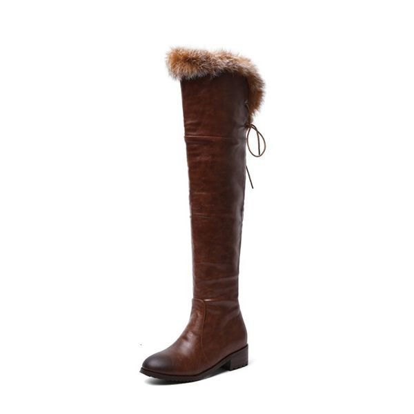 2021 style simple winter thick short round fashion plastic bottom on the knee women's boots z5hz, Black
2021 style simple winter thick short round fashion plastic bottom on the knee women's boots z5hz, Black