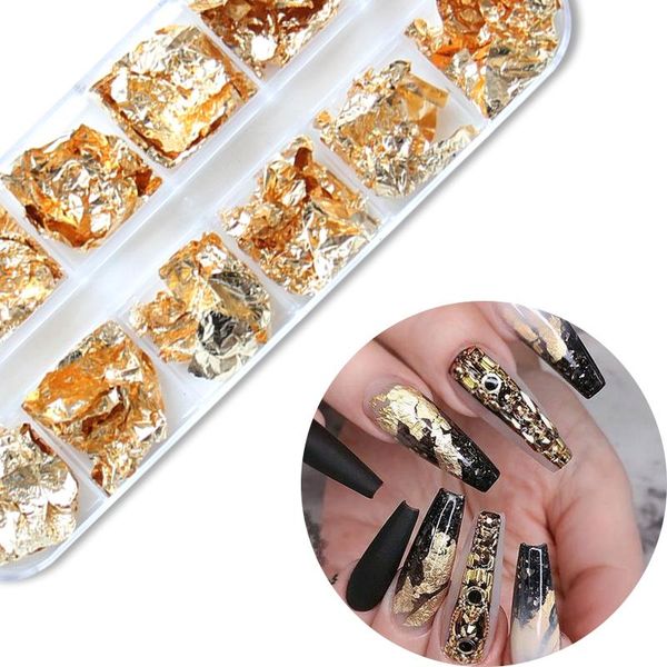 nail glitter 12 grids gold foils gorgeous aluminum flakes paillette nails design shinny diy foil paper art decorations, Silver;gold
nail glitter 12 grids gold foils gorgeous aluminum flakes paillette nails design shinny diy foil paper art decorations, Silver;gold