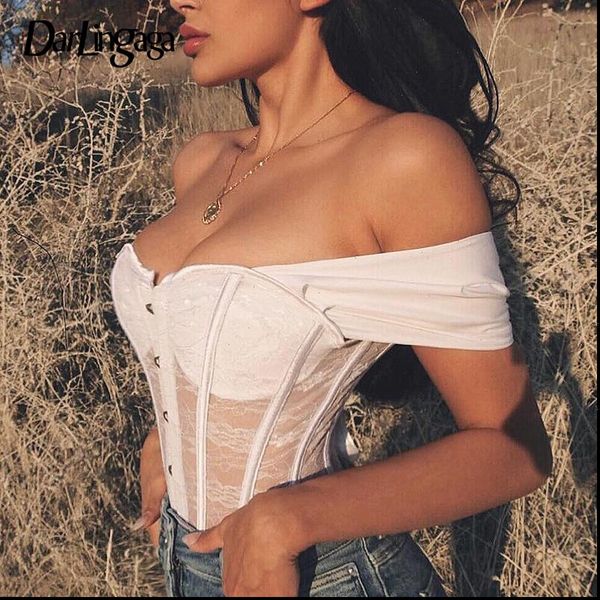 darlingaga square neck bodycon lace shirt hook bustier cropped bandage fashion corset womens shirts perspective blouse, White
darlingaga square neck bodycon lace shirt hook bustier cropped bandage fashion corset womens shirts perspective blouse, White