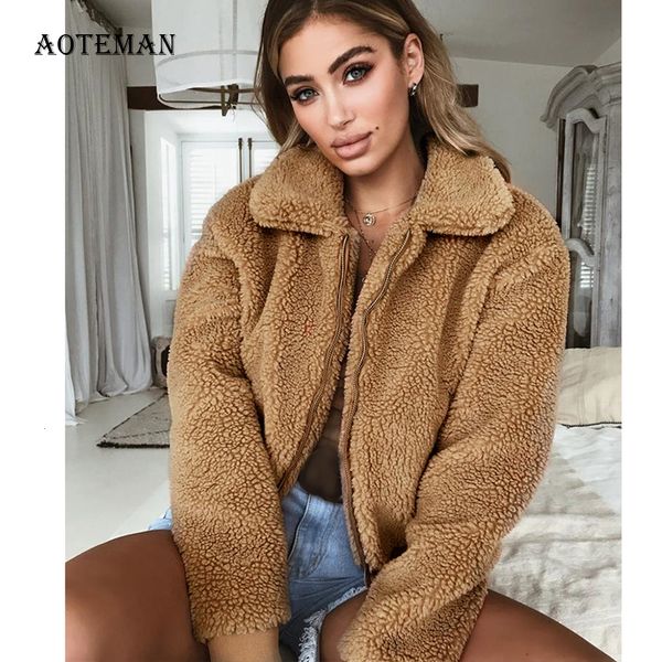 autumn winter faux fur coat women 2020 casual loose short thick warm teddy coats female jacket zipper solid coat casaco feminino tmnn, Black
autumn winter faux fur coat women 2020 casual loose short thick warm teddy coats female jacket zipper solid coat casaco feminino tmnn, Black