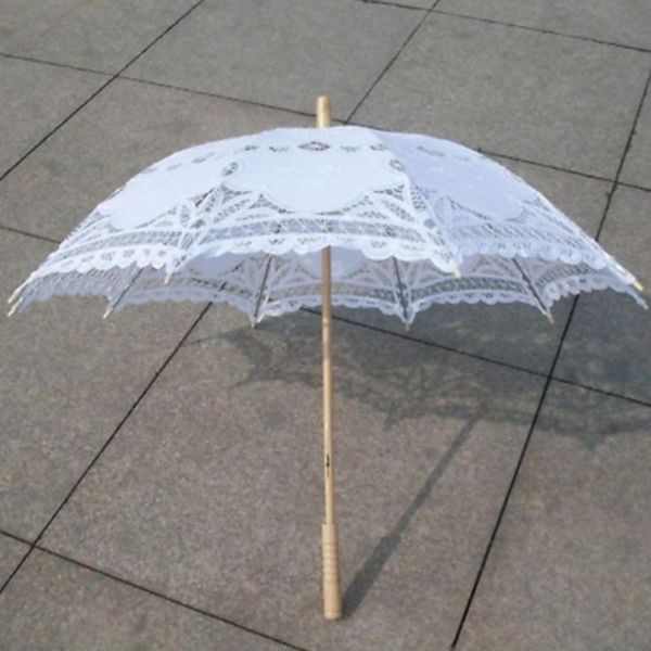 other accessories lace manual opening wedding umbrella bride parasol for bridal shower, White
other accessories lace manual opening wedding umbrella bride parasol for bridal shower, White