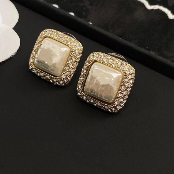 stud brand fashion pearl jewelry gold color black resin square crystal luxury party design wedding unique c white cute earrings, Golden;silver
stud brand fashion pearl jewelry gold color black resin square crystal luxury party design wedding unique c white cute earrings, Golden;silver
