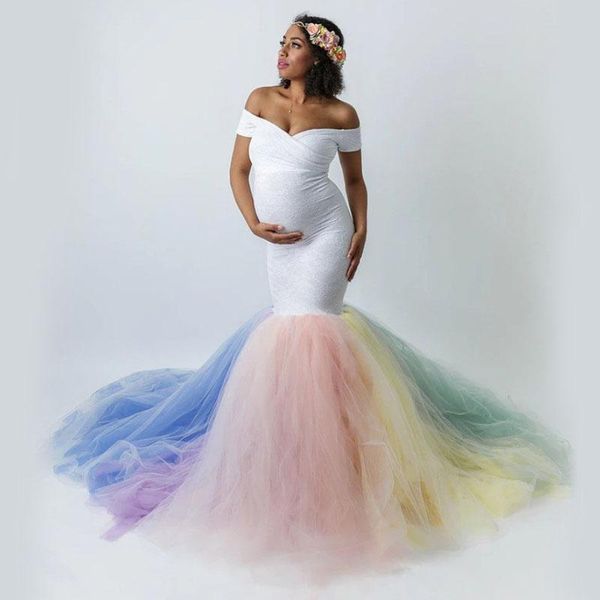 maternity dresses for po shoot pregnancy dress pography gown pregnant clothes fishtail tail, White
maternity dresses for po shoot pregnancy dress pography gown pregnant clothes fishtail tail, White