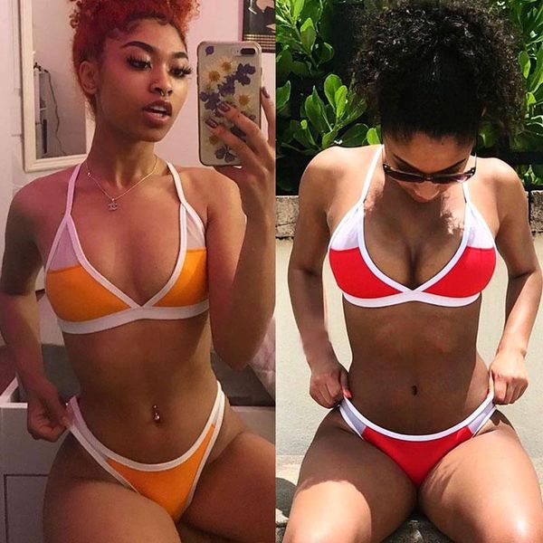 bikinis set micro bikini 2021 women solid bathing suit swimwear summer beach wear female low waist red swimsuit biquini
bikinis set micro bikini 2021 women solid bathing suit swimwear summer beach wear female low waist red swimsuit biquini