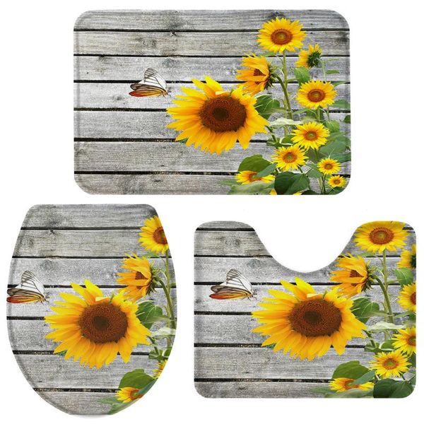 bath accessory set 3 pieces bathroom sunflower rustic chic toilet cover mat pedestal rug non-slip
bath accessory set 3 pieces bathroom sunflower rustic chic toilet cover mat pedestal rug non-slip