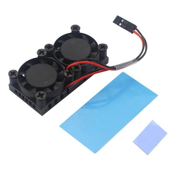 lapcooling pads 5v dual fan for raspberry pi 4 generation radiator with thermal adhesive
lapcooling pads 5v dual fan for raspberry pi 4 generation radiator with thermal adhesive