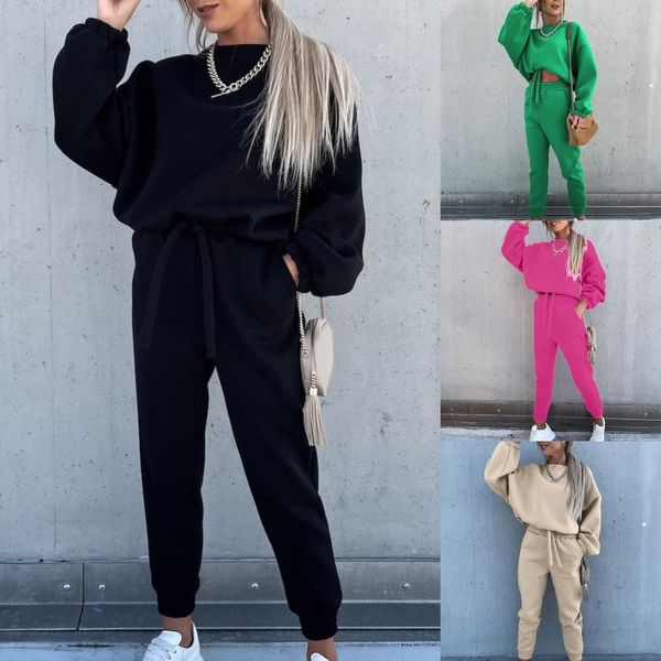 women's two piece pants plus size tracksuit autumn and winter fashionable solid color sweater sweatshirt +pants casual set, White
women's two piece pants plus size tracksuit autumn and winter fashionable solid color sweater sweatshirt +pants casual set, White