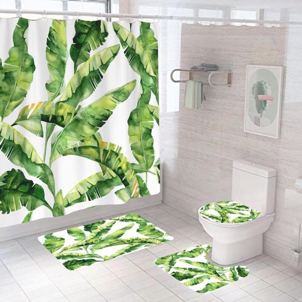 shower curtains green tropical plants curtain set bathroom waterproof polyester leaves 3d printing bath mat
shower curtains green tropical plants curtain set bathroom waterproof polyester leaves 3d printing bath mat
