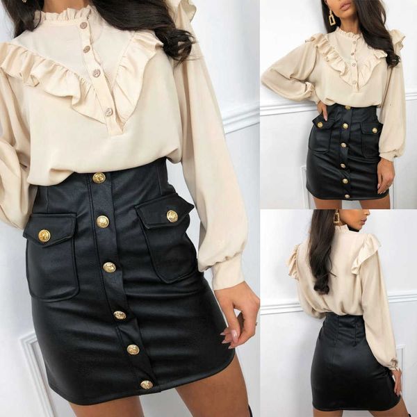 skirts skirts women office lady front button pencil pu high waist pockets solid elegant casual mini spring fashion q4xz, Black
skirts skirts women office lady front button pencil pu high waist pockets solid elegant casual mini spring fashion q4xz, Black