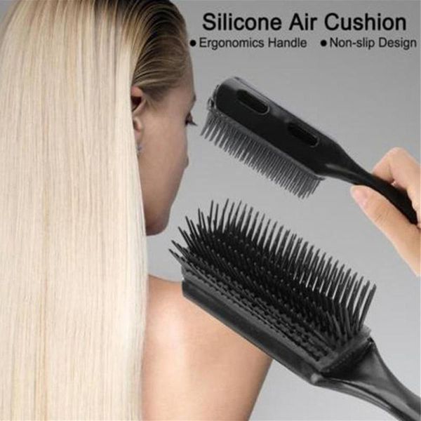 hair brushes brush scalp massage comb 9-row detangling bristle&nylon tool hairbrush styling hairdressing k5w5, Silver
hair brushes brush scalp massage comb 9-row detangling bristle&nylon tool hairbrush styling hairdressing k5w5, Silver