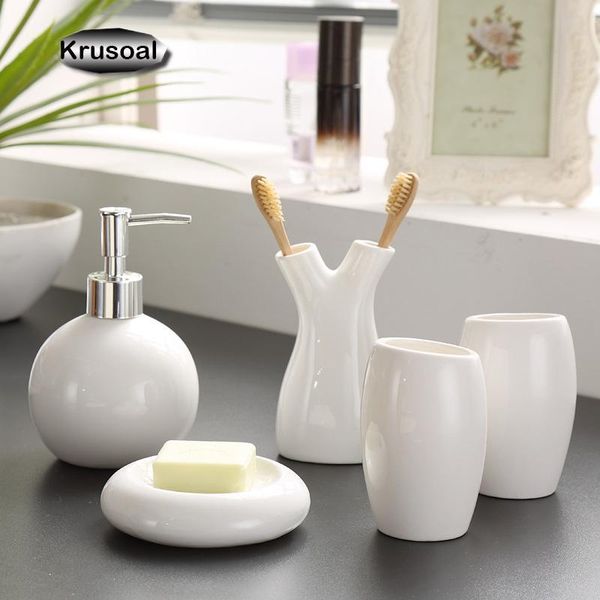 bath accessory set 5pcs bathroom accessories ceramic toothbrush holder mouthwash cup lotion bottle soap household supply
bath accessory set 5pcs bathroom accessories ceramic toothbrush holder mouthwash cup lotion bottle soap household supply