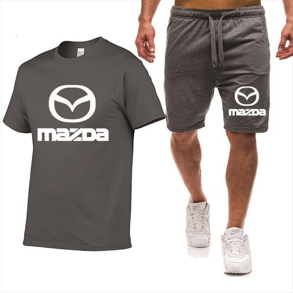 t shirts mazda car men tracksuits print summer short sleeve casual cotton shirt shorts 2 piece set, Gray
t shirts mazda car men tracksuits print summer short sleeve casual cotton shirt shorts 2 piece set, Gray